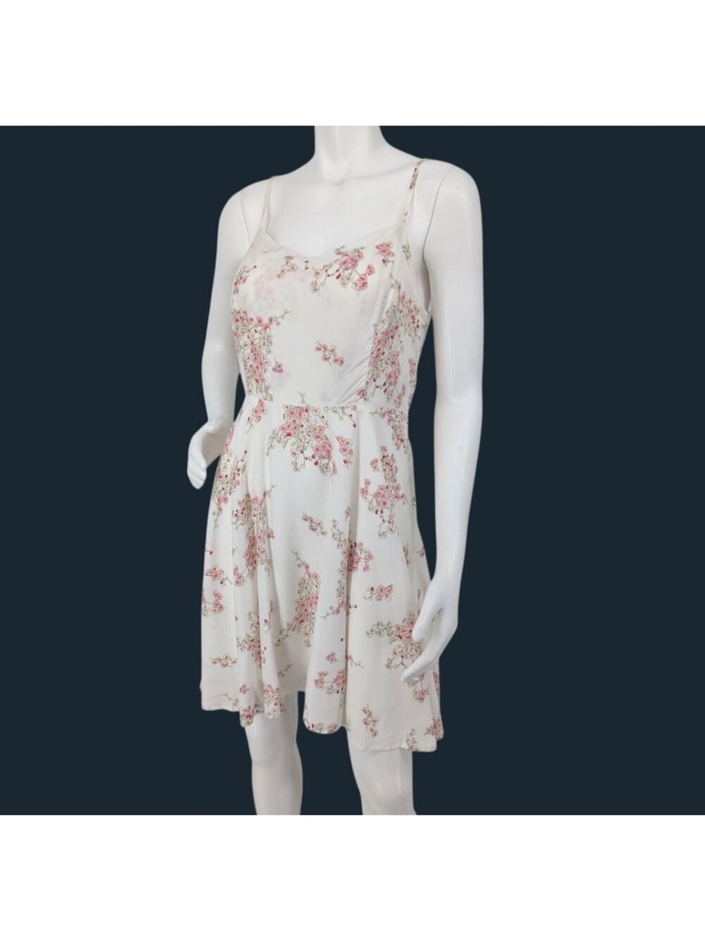 Old Navy Floral Cami Dress Fit & Flare‎ Smocked Back Whimsical Coquette Medium